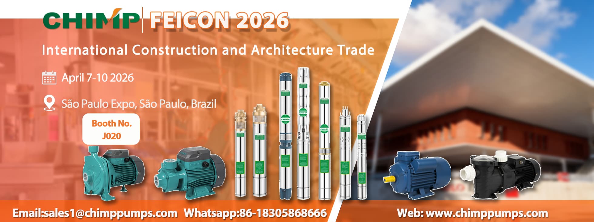 Chimp Pumps at FEICON 2026 in Brazil