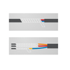 QK SERIES DIMENSION TABLE OF CABLE IN WELL