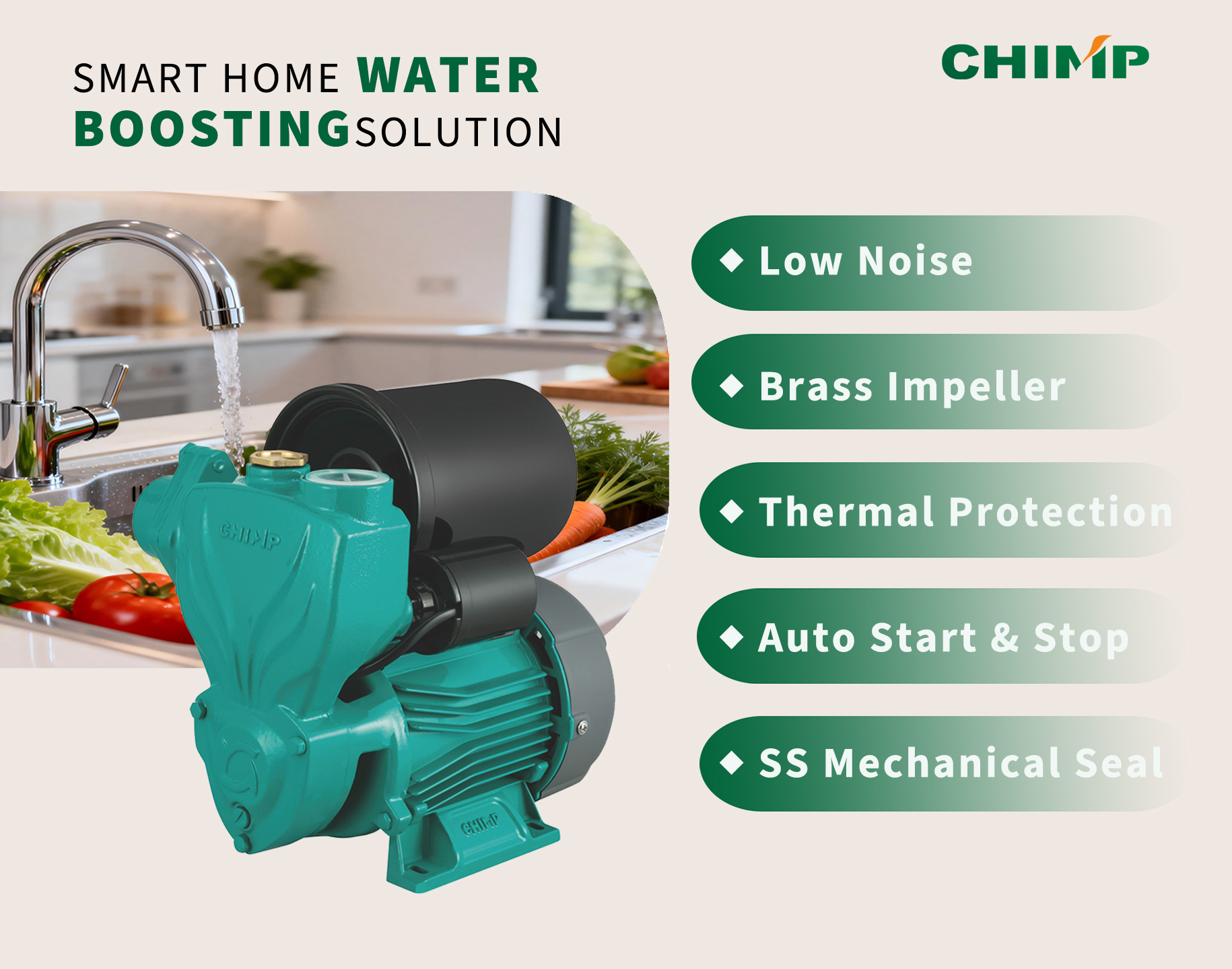 QT self-priming-pump